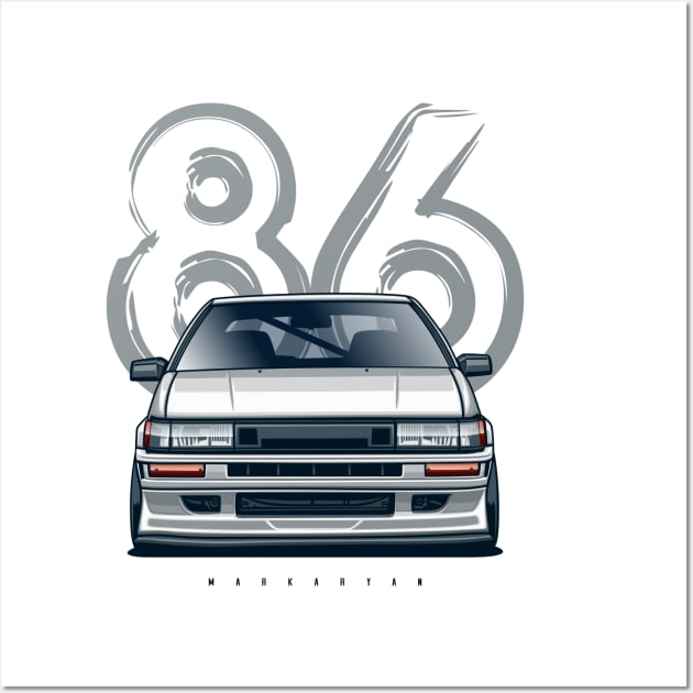 AE86 levin Wall Art by Markaryan